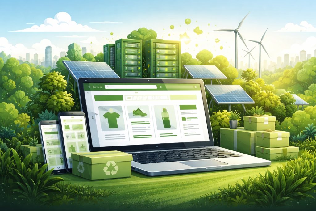 När varje klick räknas, så kan e-handeln kapa sin digitala klimatpåverkan med smart effektivitet